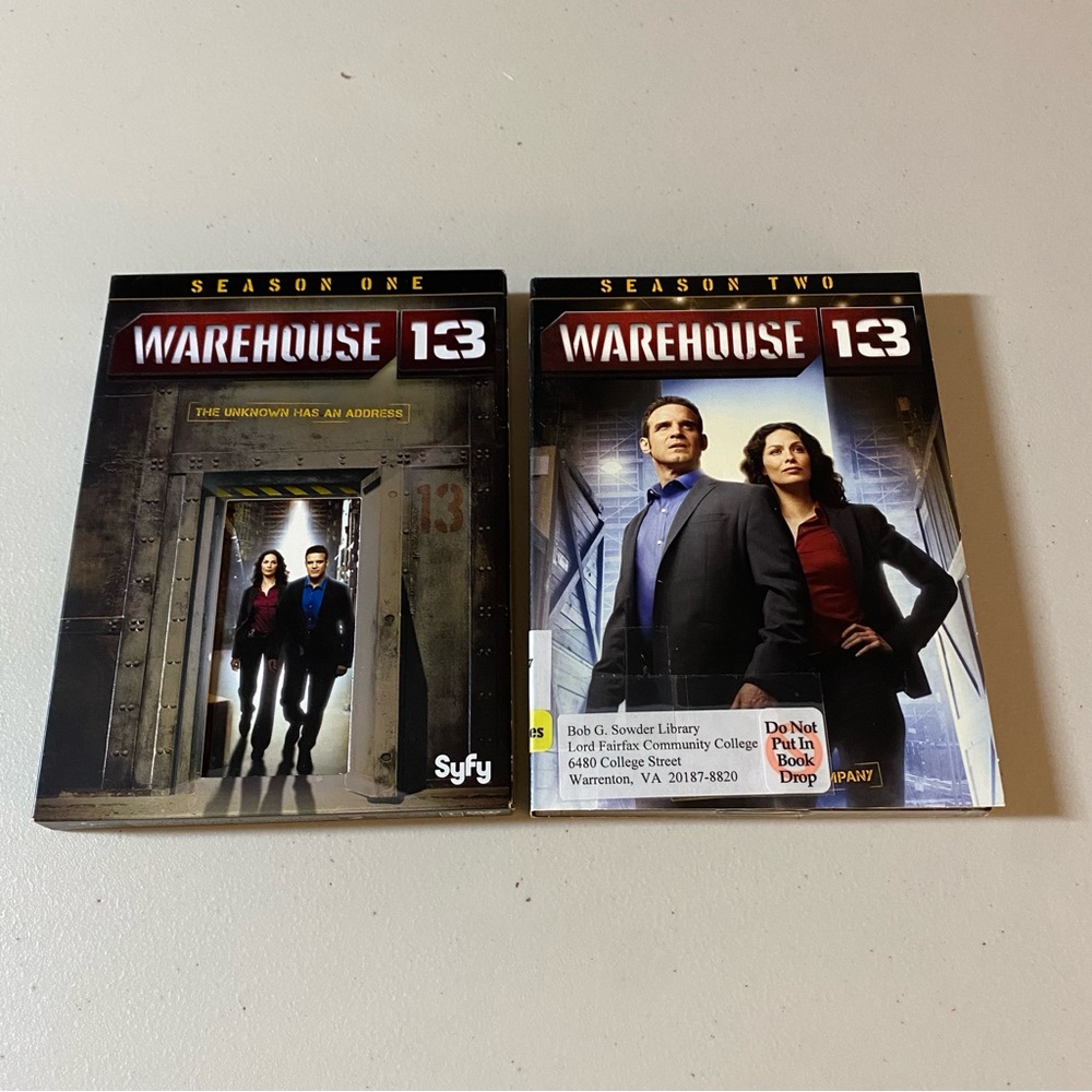 Warehouse 13 Seasons 1 2 DVD Set SYFY SciFi TV Series Lot Season Two ExLibrary